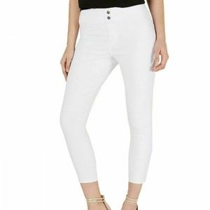 (NWT) Hue Women's White Classic Smooth Denim Capri Leggings, Sizes XS or XXXL